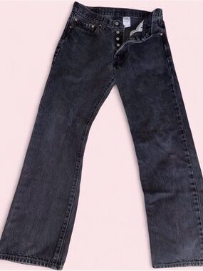 Levi's Men's Straight Jeans in Washed Black